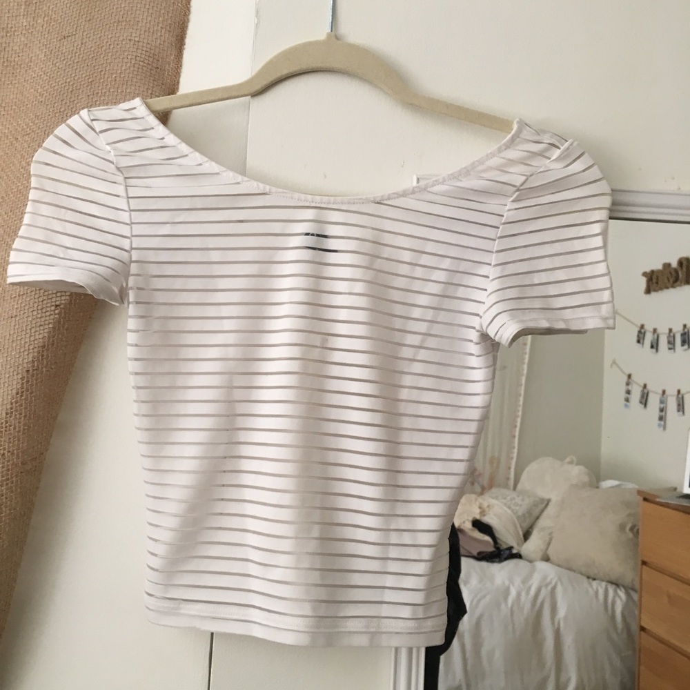 White Crop Top